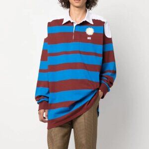 BNWT AW23 WALES BONNER HEAVY COTTON JERSEY CITY POLO L